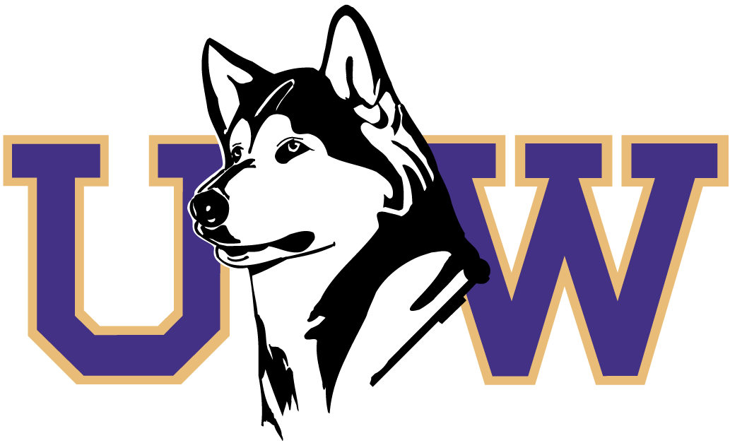 Washington Huskies 1995-2000 Secondary Logo diy DTF decal sticker